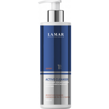 Очищающий гель для умывания с гиалуроновой и молочной кислотами ACTIVE CLEANSER, 400 мл